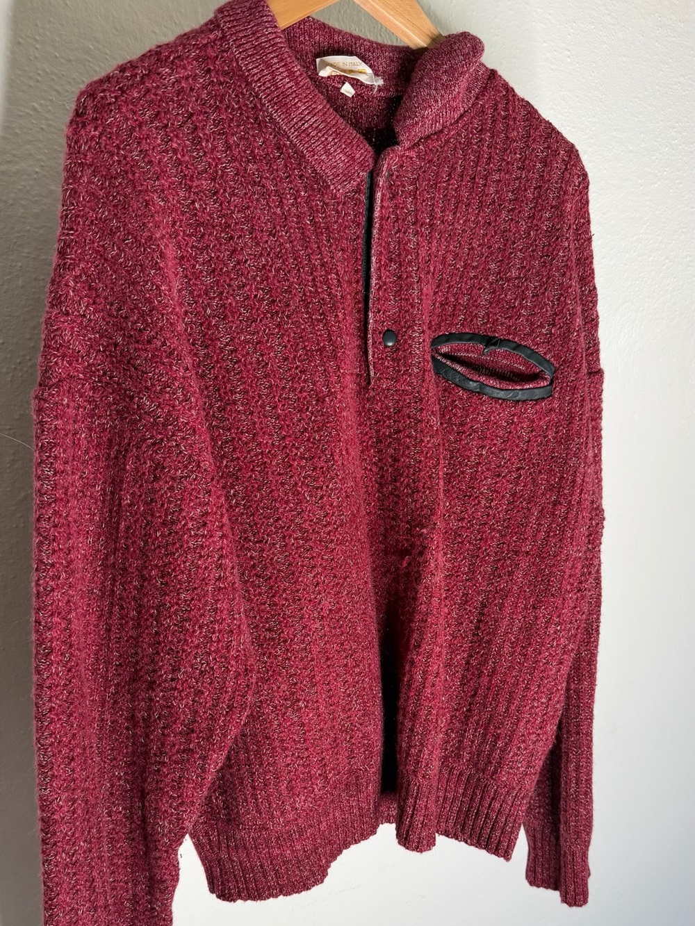 Vintage Cezar Italian wool-blend sweater, one size.